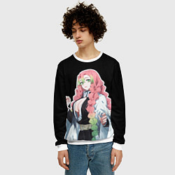 Свитшот мужской Мицури канроджи - минимализм, цвет: 3D-белый — фото 2