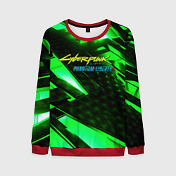 Мужской свитшот Cyberpunk 2077 phantom liberty neon green