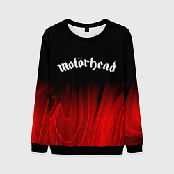 Свитшот мужской Motorhead red plasma, цвет: 3D-черный