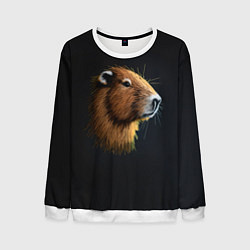 Мужской свитшот Вышивка Капибара