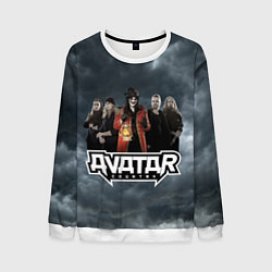 Свитшот мужской Avatar dark sky, цвет: 3D-белый
