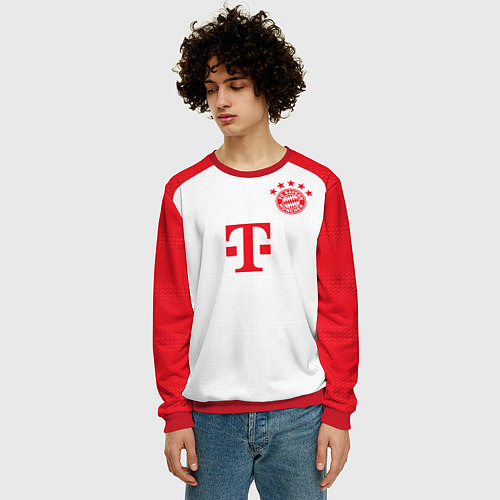 Мужской свитшот Гнабри Бавария Мюнхен форма 2324 домашняя / 3D-Красный – фото 3