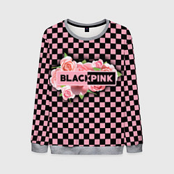 Мужской свитшот Blackpink logo roses