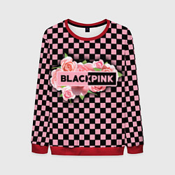 Свитшот мужской Blackpink logo roses, цвет: 3D-красный