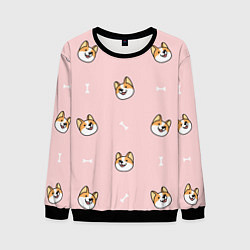 Мужской свитшот Pink corgi