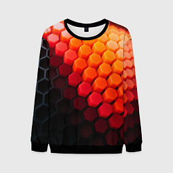 Мужской свитшот Hexagon orange