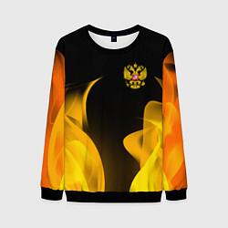 Свитшот мужской Russian style fire, цвет: 3D-черный