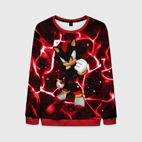Мужской свитшот Shadow the Hedgehog / 3D-Красный – фото 1