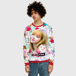 Свитшот мужской Blackpink Lisa, цвет: 3D-красный — фото 2