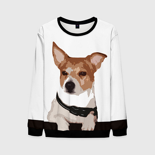 Мужской свитшот Джек-рассел терьер / 3D-Черный – фото 1