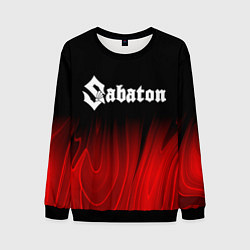 Свитшот мужской Sabaton red plasma, цвет: 3D-черный