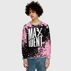 Свитшот мужской Stray kids - pink maxident, цвет: 3D-меланж — фото 2