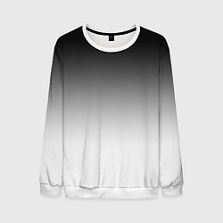 Свитшот мужской Black and white gradient, цвет: 3D-белый