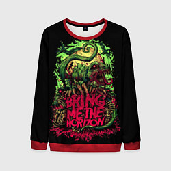 Свитшот мужской Bring me the horizon dinosaurs, цвет: 3D-красный