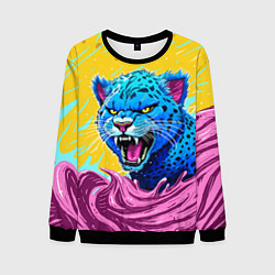 Мужской свитшот Кислотный Леопард
