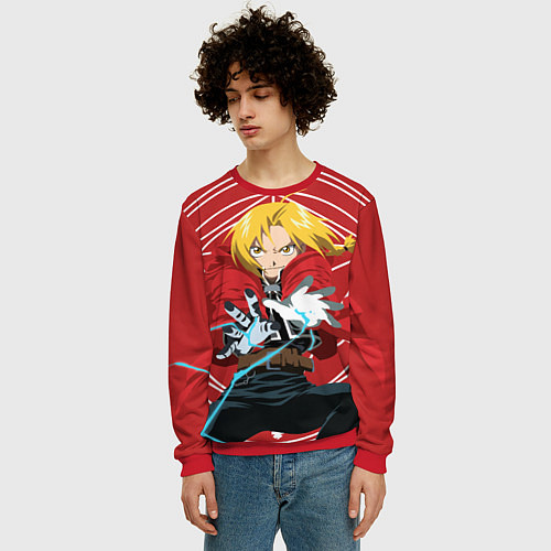 Мужской свитшот Edward magic / 3D-Красный – фото 3