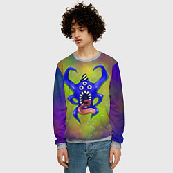 Свитшот мужской Nabnab - паук, цвет: 3D-меланж — фото 2