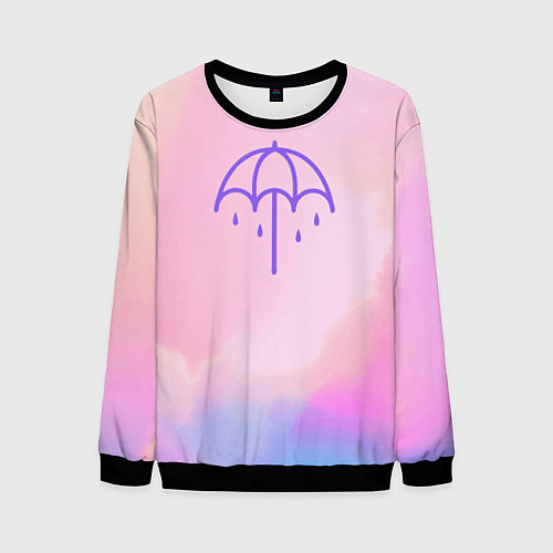 Мужской свитшот Bring Me The Horizon Umbrella / 3D-Черный – фото 1