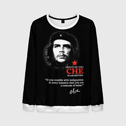 Свитшот мужской Che Guevara автограф, цвет: 3D-белый