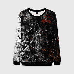 Свитшот мужской Граффити абстрактный рисунок, цвет: 3D-черный