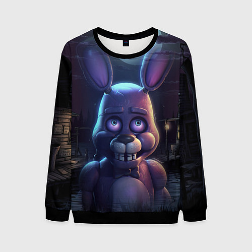 Мужской свитшот Bonnie FNAF / 3D-Черный – фото 1