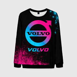 Свитшот мужской Volvo - neon gradient, цвет: 3D-черный