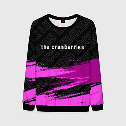 Свитшот мужской The Cranberries rock legends: символ сверху, цвет: 3D-черный