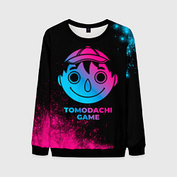 Свитшот мужской Tomodachi Game - neon gradient, цвет: 3D-черный