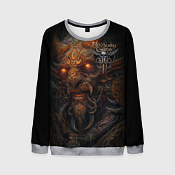 Свитшот мужской Baldurs Gate 3 logo demon, цвет: 3D-меланж