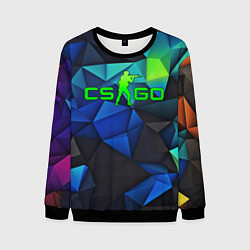 Мужской свитшот CSGO blue abstract