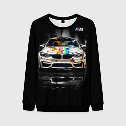 Свитшот мужской BMW Креативный тюнинг, цвет: 3D-черный