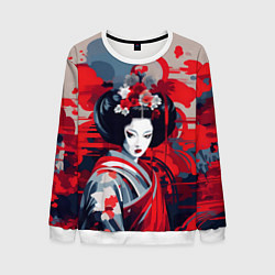 Мужской свитшот Geisha vector style