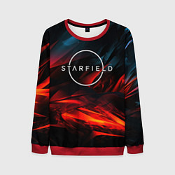 Свитшот мужской Logo Starfield game, цвет: 3D-красный