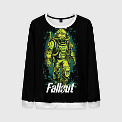 Свитшот мужской Fallout poster game, цвет: 3D-белый