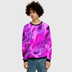 Свитшот мужской Розовая слизь, цвет: 3D-черный — фото 2