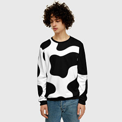 Свитшот мужской Кожа коровы, цвет: 3D-черный — фото 2