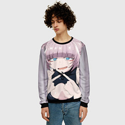 Свитшот мужской Yofukashi no Uta Надзуна Нанакуса, цвет: 3D-черный — фото 2