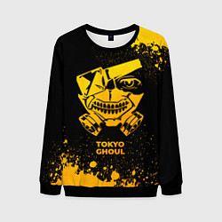 Свитшот мужской Tokyo Ghoul - gold gradient, цвет: 3D-черный
