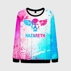 Свитшот мужской Nazareth neon gradient style, цвет: 3D-черный