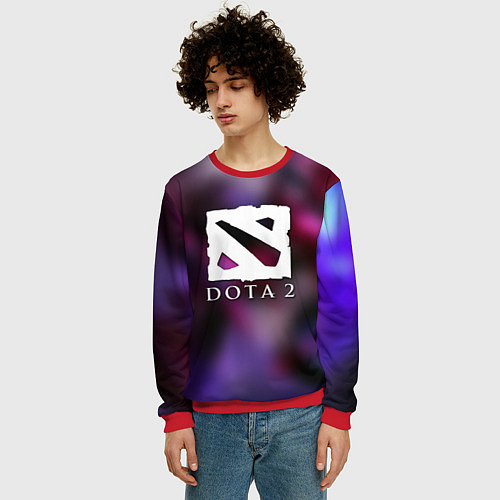 Мужской свитшот Dota 2 valve / 3D-Красный – фото 3
