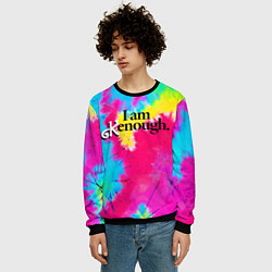 Свитшот мужской I am kenough - meme, цвет: 3D-черный — фото 2