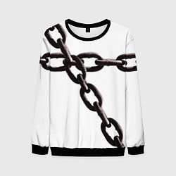 Свитшот мужской Цепью скованы, цвет: 3D-черный