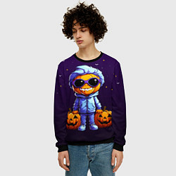 Свитшот мужской Happy pumpkin, цвет: 3D-черный — фото 2