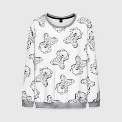 Свитшот мужской Сончас у медвежат - раскраска, цвет: 3D-меланж