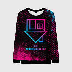 Свитшот мужской The Neighbourhood - neon gradient, цвет: 3D-черный