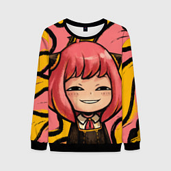 Свитшот мужской Аня Форджер лицо, цвет: 3D-черный