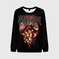 Свитшот мужской Slipknot - maggots, цвет: 3D-черный