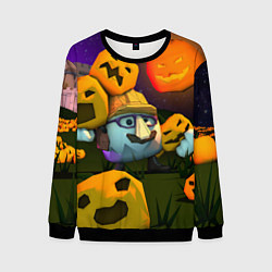Свитшот мужской Гарибальди Хэллоуин, цвет: 3D-черный