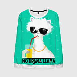 Мужской свитшот Лама no drama llama