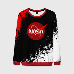 Свитшот мужской NASA краски спорт, цвет: 3D-красный